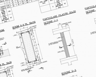 Condominio Drago - Particolare pilastri