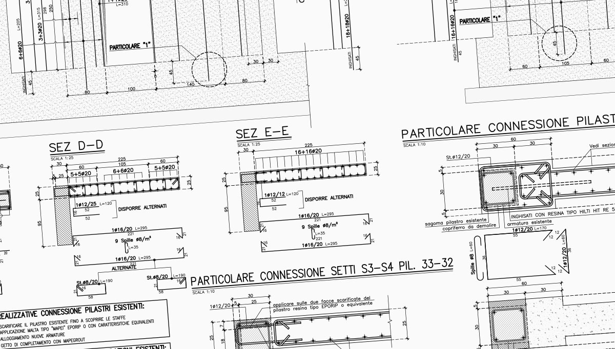 Condominio Drago - Particolare setti