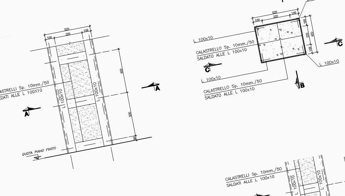 Condominio Accatre (H3) - Particolare pilastri